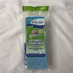 Quickie HomePro Automatic Sponge Mop Refill Fits 041/047MB #0472MB Type H Blue